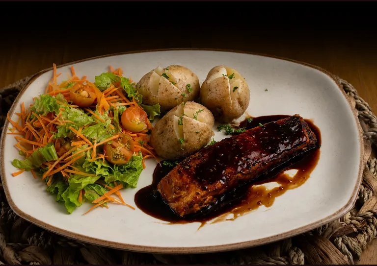 Salmón Teriyaki